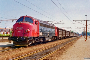 DSB MY 1135+13 Hbis som G 9105 Næ-Kø. Ringsted 08.07.1995.