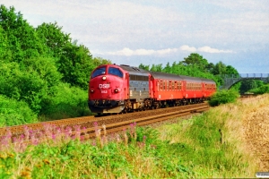 DSB MY 1153+Ba+B-t+Ba som RV 3745 Fa-Str. Km 5,9 Fa (Fredericia-Børkop) 01.09.1995.