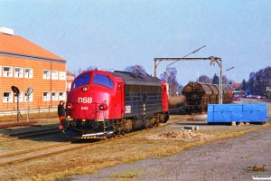 DSB MY 1145 rangerer med G 7228 Od-Re. Ringe 21.03.1996.