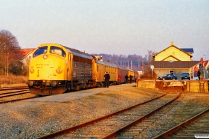 DSB 90 86 00-21 108-4+Målevogn 001+006+005+007. Åbenrå 17.04.1996.