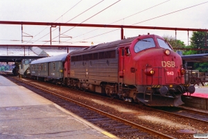 DSB MY 1143+DB Dienst 51 80 99-43 015-0+Uaai 82 80 995 2 920-2+Res som G 6173/6175 Pa-Fa-År. Fredericia 24.07.1996.