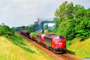 DSB MY 1148+MY 1156 med G 7734 Ho-Hr. Km 18,7 Ho (Avlum-Vildbjerg) 26.07.1996.