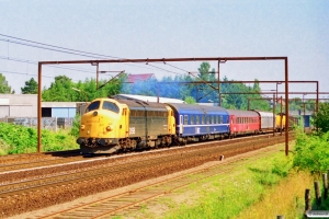 DSB 90 86 00-21 108-4+WLABm 461+Målevogn 002+Habins-y 001+Rs+Hbis+Hbis som G 8631 Od-Oj. Odense 08.08.1997.