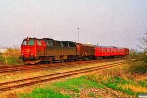 DSB MZ 1401+Gs+S-tog+Gs som G 6851 Htå-Ar. Kauslunde 23.04.1994.