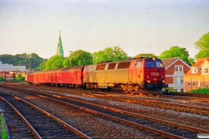 DSB MZ 1412+P+Pbm som GP 7580 Tov-Fa. Vejle 11.05.1994.