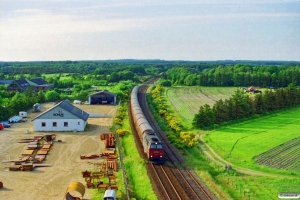 DSB MZ 1414+18 Hbikks som G 7272 Str-Od. Brande 20.06.1994.