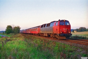 DSB MZ 1401 med Re 3164 Ab-Ngf. Km 45,1 Fa (Hedensted-Horsens) 23.09.1994.