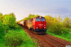 DSB MZ 1417 med G 7805 Rd-Vg. Km 37,0 Lg (Rødkærsbro-Viborg) 26.05.1995.