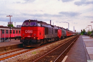 DSB MZ 1456+ME 1524 med EC 186 Rf-Kh. Nykøbing F. 05.07.1995.