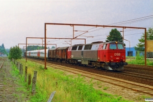 DSB MZ 1419+Gs+Gs+ER 17+Gs+Gs som G 8848 Rd-Hgl. Odense 06.09.1995.