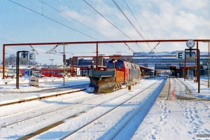 DSB Sneplov 145+MZ 1418 som M 6145 Od-Fa. Odense 20.02.1996.