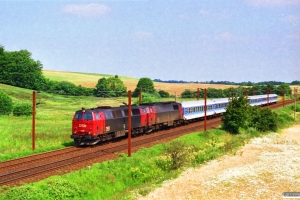 DSB MZ 1426+MZ 1431 med IP 2185 Fh-Pa. Km 16,1 Fa (Taulov-Kolding) 21.07.1996.