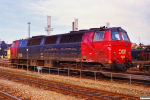 DSB MZ 1404. Skadet ved rangeruheld i Århus den 18/7. Århus 23.07.1996.