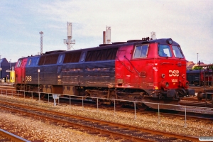 DSB MZ 1404. Skadet ved rangeruheld i Århus den 18/7. Århus 23.07.1996.