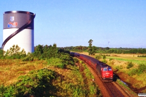 DSB MZ 1423+B-t+BDan+B+Bab+WLABr+3 Bcm+WLABr som IR 591 Kh-Fh. Km 330,0 Fa (Kvissel-Frederikshavn) 02.09.1996.