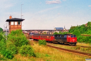 DSB MZ 1420+B+B-t+BDn+B+B+B-t+BDn+B+Bn-x som RV 3156 Ab-Ngf. Århus 08.09.1996.