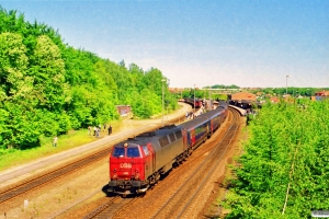 DSB MZ 1415+WLABr+Bcm+WLABr+Bc+WLABr+Bcm+Bcm som M 6390 Fh-Kh. Skanderborg 31.05.1997.