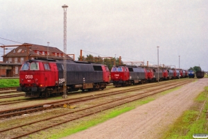 DSB MZ 1431, MZ 1429, MZ 1434, MZ 1436, MZ 1428, MZ 1437 og MZ 1440 hensat. Padborg 28.07.2000.