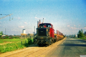 DSB MH 376+godsvogne fra H.J. Hansen. Odense 02.10.1987.