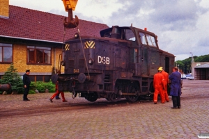 DSB MH 341 sporsættes. Odense 21.07.1988.