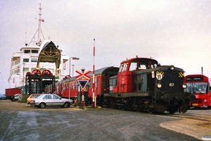 DSB MT 157. Nyborg Færge 08.04.1989.