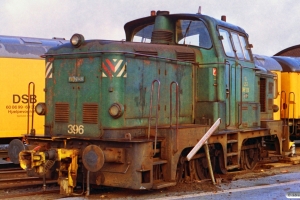 DSB MH 396 afsporet. Århus 20.11.1992.