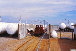 DSB MT 167 rangerer ved Dalsø Gas. Løgstør 26.05.1995.