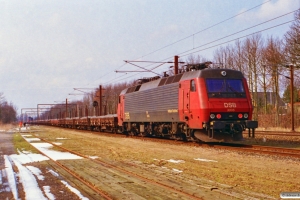 DSB EA 3006+18 Ks (læsset med skærver)+EA 3005 som G 6639 Sg-Uv. Ullerslev 23.03.1997.