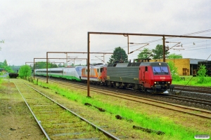 DSB EA 3018+FS D 445 1112+FS ETR 500 som M 6230 Pa-Kh. Odense 21.05.1997.