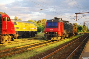 DSB EA 3006+MK 601, VNJ MY 1154 og Wiebe Lok 7. Padborg 15.09.2001.