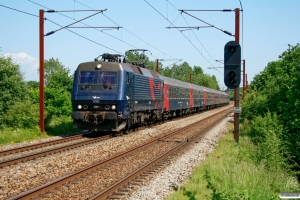 DSB EA 3001+Bc-t 311+315+310+317+314+313+ADns-e 545 som IR 1651 Kh-Fa. Km 155,6 Kh (Marslev-Odense) 06.06.2008.