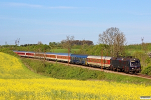 DSB EA 3022 med CN 80472 Pa-Kh. Km 166,2 Kh (Odense-Holmstrup) 03.05.2014.