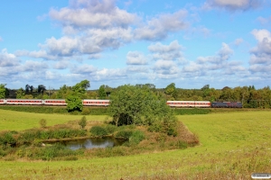 DSB EA 3020 med CN 1272 Pa-Kh. Km 166,2 Kh (Odense-Holmstrup) 21.09.2014.