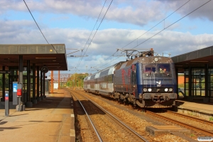 DSB EA 3007+B 7745+B 7754+ABs 7922 som M 306931 Oj-Rq. Vojens 27.09.2014.