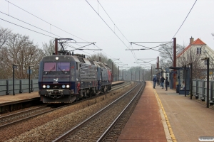 DSB EA 3004+ME 1501 som M 6021 Gb-Od. Viby Sjælland 20.03.2015.