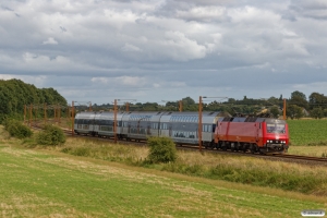 DSB EA 3022 med RØ 4361 Hgl-Sg. Km 70,6 Kh (Ringsted-Fjenneslev) 16.08.2019.