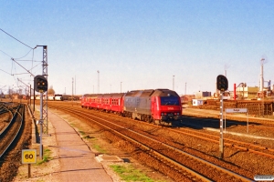 DSB ABns+Bn+ME 1504 som RØ 2450 Næ-Ro. Køge 25.04.1997.