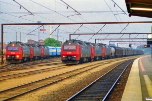DSB ME 1536+ME 1530+EA 3020 med GD 841722 Od-Gb og ME 1514+ME 1501+EA 3008 med GD 840291 Pa-Gb. Odense 03.08.1997.