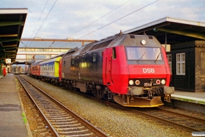 DSB ME 1514+SJ QIH 807498502382+ADns-e 549+MZ 1406 som G 8646 Rf-Svg. Odense 20.11.1999.