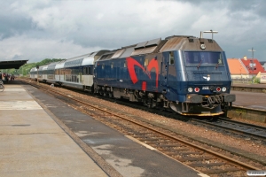 DSB ME 1531 med RØ 2249 Kk-Nf. Nykøbing F 28.06.2008.