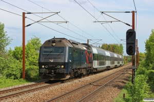 DSB ME 1529 med IR 1653 Kh-Fa. Km 155,6 Kh (Marslev-Odense) 24.05.2013.