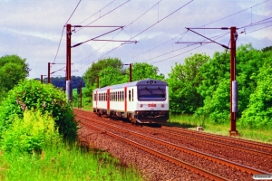 DSB MR/D 53 som RV 3628 Fa-Va. Km 14,4 Fa (Taulov-Kolding) 16.06.1996.