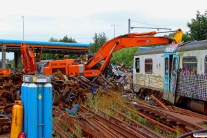 DSB (ex. AT) MR/D 95 klar til saksen. Fredericia 30.08.2015.