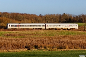 DSB MR/D 48 som Rangertræk 7801 Hab-Oj. Strengløkke-Hammelev 30.12.2018.