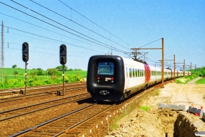 DSB ER 35+DSB ER 23+DSB ER 24 som RV 82124 Kø-Hgl. Korsør 01.06.1997.