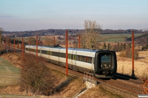 DSB ER 23+MF 91 som IC 816 Es-Hgl. Km 12,2 Fa (Taulov-Kolding) 15.03.2013.