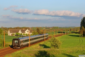 DSB ER 22 som RV 3864 Fa-Od. Km 196,8 Kh (Ejby-Nørre Åby) 16.05.2014.