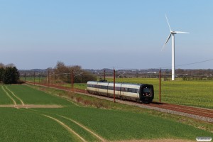 DSB ER 41 som IC 834 Es-Hgl. Km 5,4 Lk (Lunderskov-Vejen) 20.04.2022.