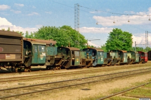 RDK Køf 264, Køf 284, Køf 290, Køf 289, Køf 252 og Køf 267. Fredericia 11.07.2002.