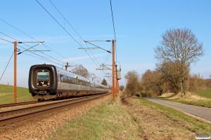 DSB MF 55+MF 69+ER 01 som IC 153 Cph-Lih. Km 174,0 Kh (Holmstrup-Tommerup) 06.04.2015.